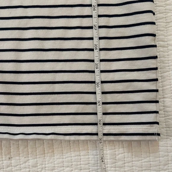 Tommy Hilfiger White and Navy Striped Hooded Tee Dress - Picture 8 of 8
